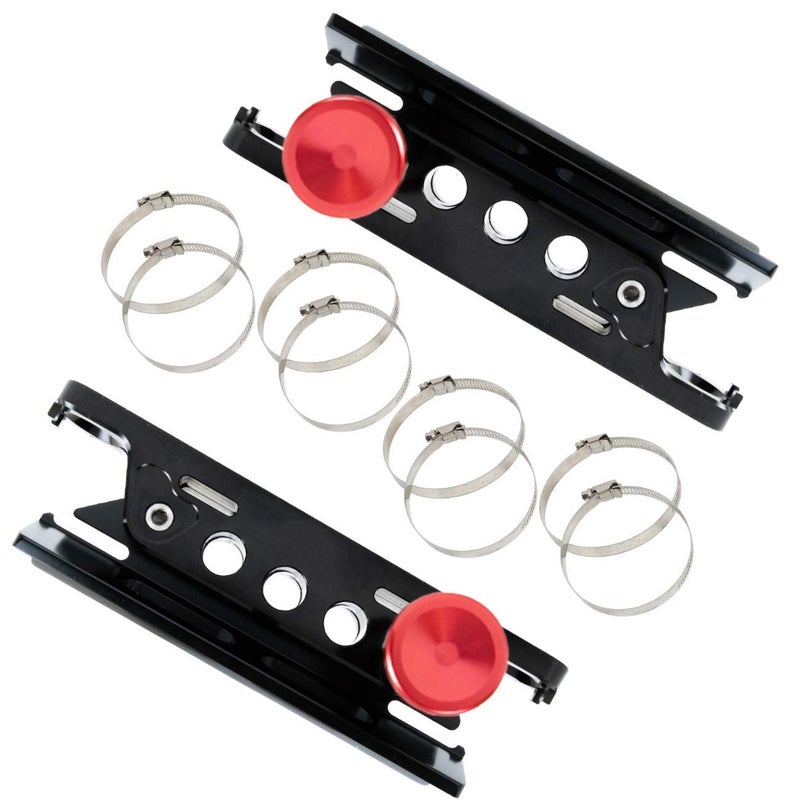 MFC 1Pair Adjustable Roll Bar Fire Extinguisher Mount Bottle Holder Compatible with for Jeep Wrangler TJ JK JKU JL UTV Polaris RZR Ranger,Aluminum - Image 3